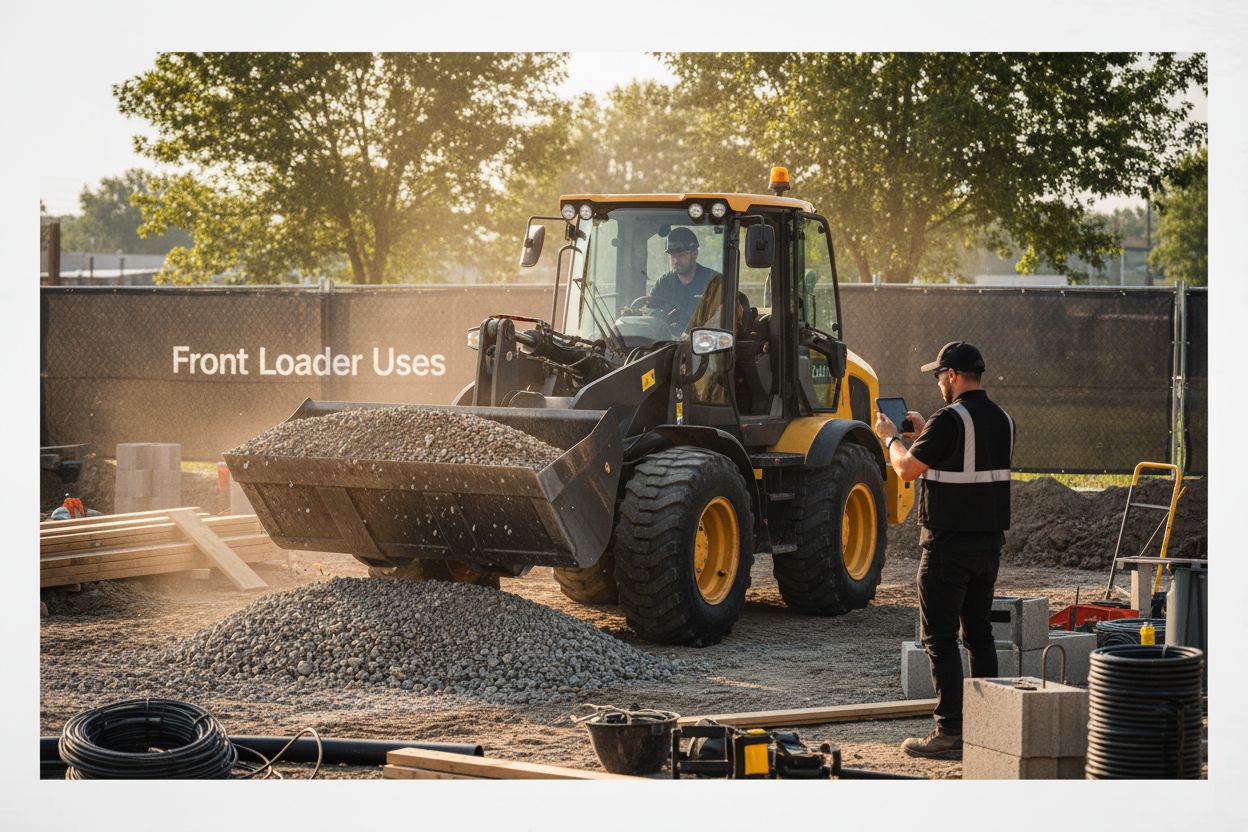 front loader uses construction