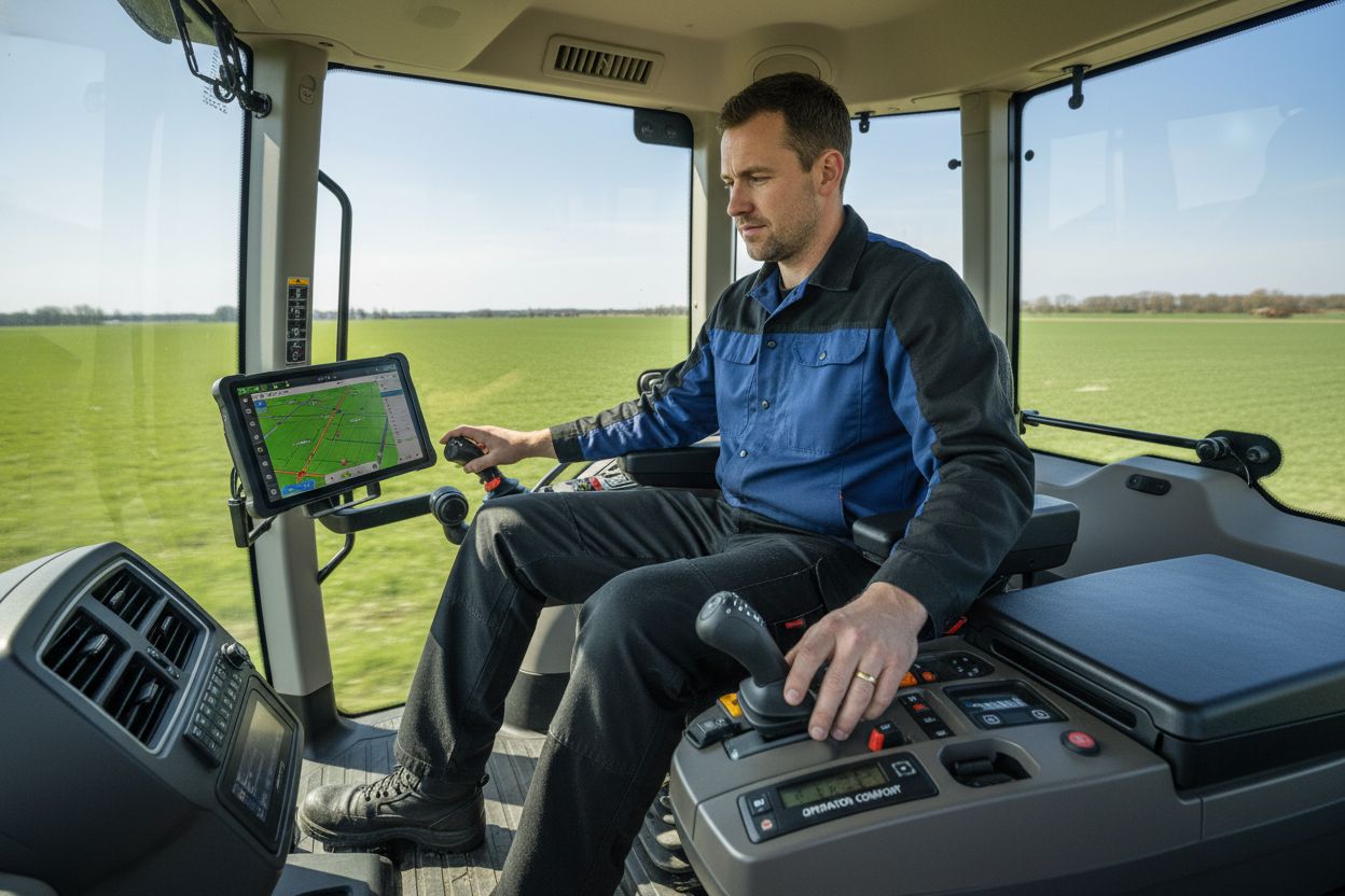tractor cab interior