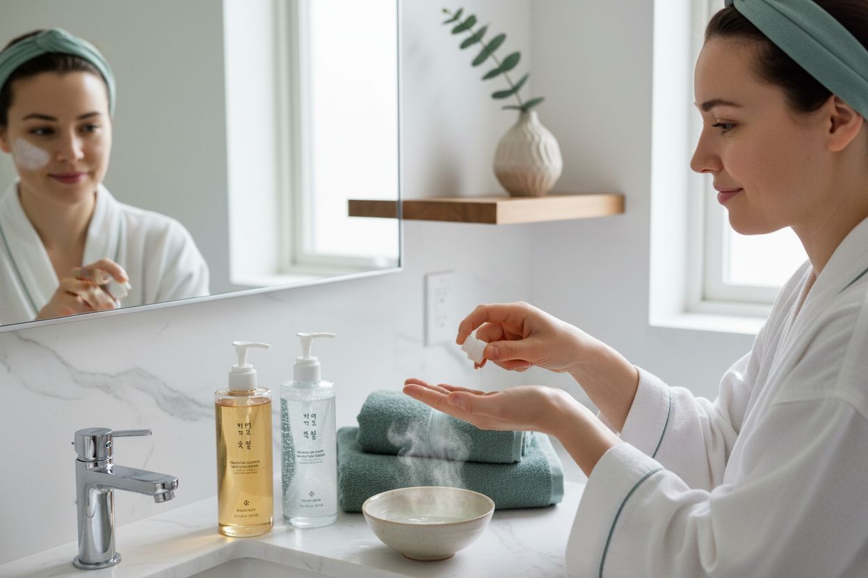 k-beauty double cleansing