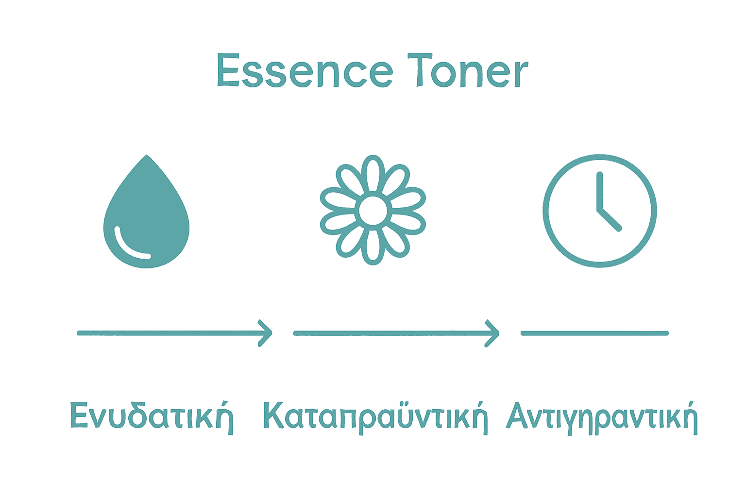 Infographic comparing main types of essence toner