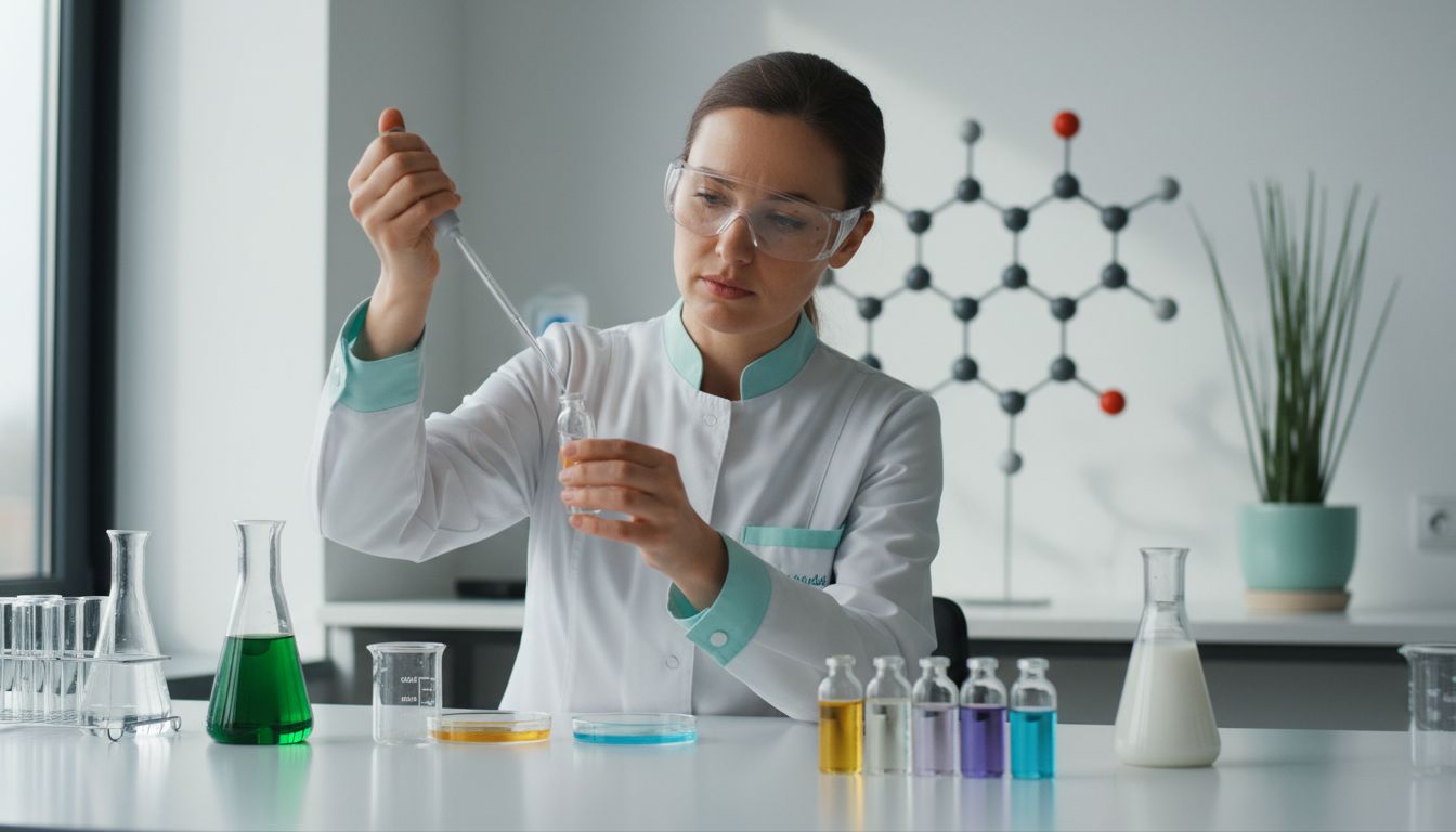skincare ingredients laboratory