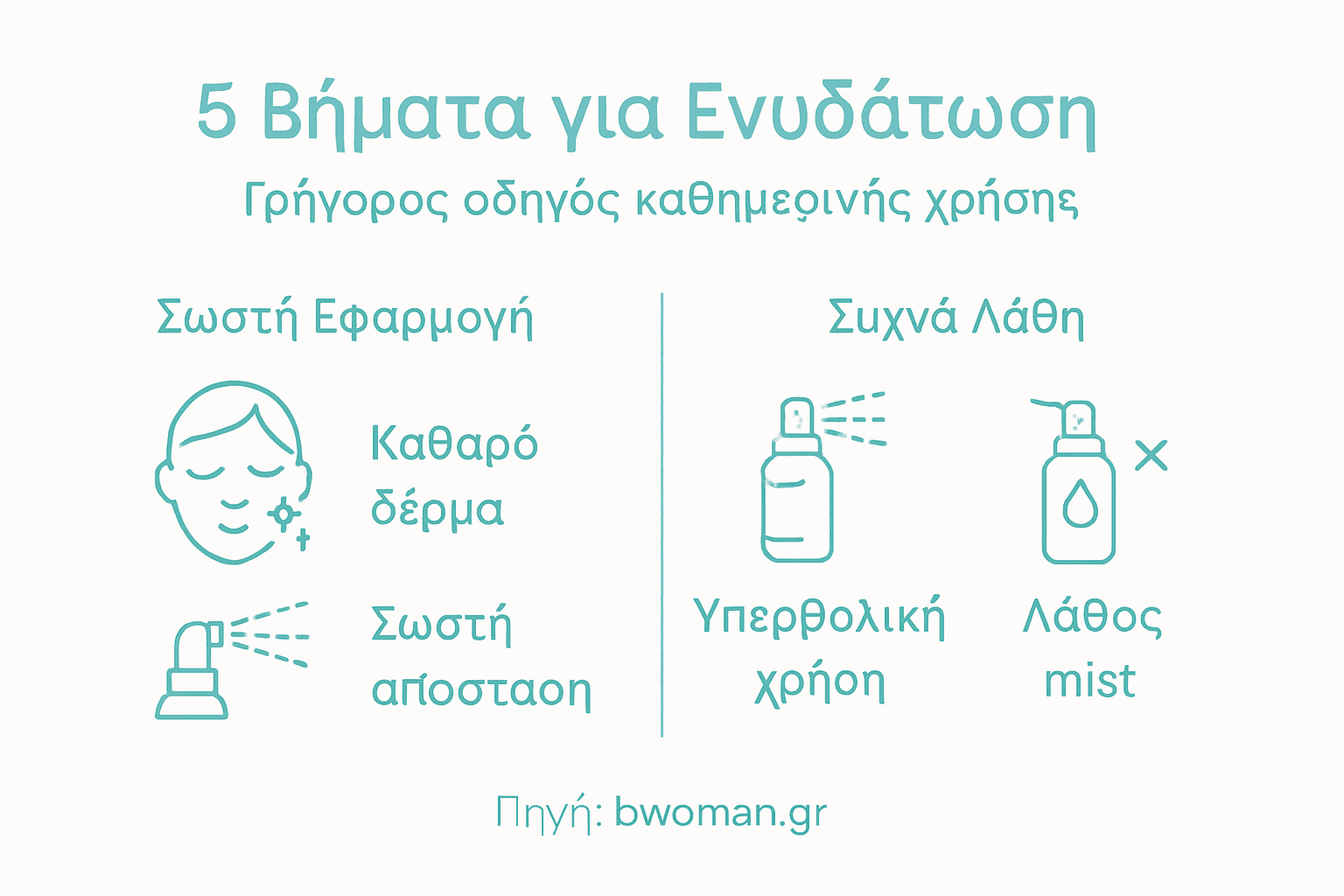 Εικονογραφημένος οδηγός: Πώς να χρησιμοποιείς σωστά το face mist και ποια λάθη να αποφύγεις