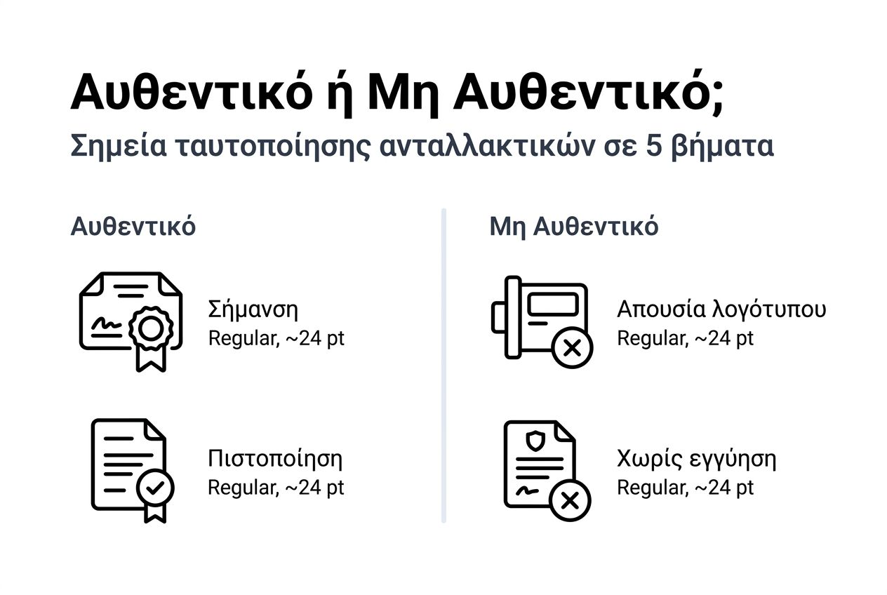 Εικονογράφηση: Πώς ξεχωρίζουμε τα γνήσια από τα μη γνήσια μέρη