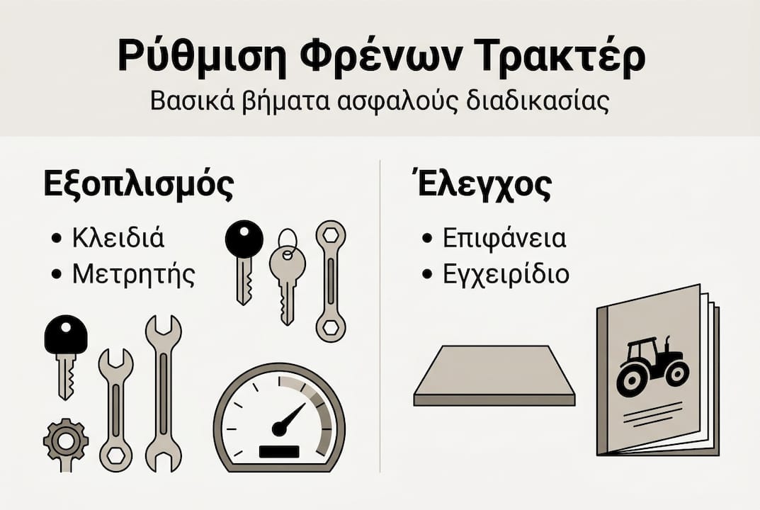Οδηγός με εικόνες: Όλα όσα πρέπει να ξέρετε για τη σωστή ρύθμιση των φρένων σε τρακτέρ