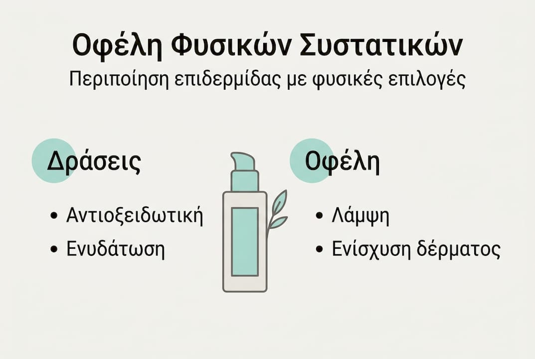 Ενημερωτικό γράφημα: Πώς τα φυσικά συστατικά ωφελούν την υγεία της επιδερμίδας μας