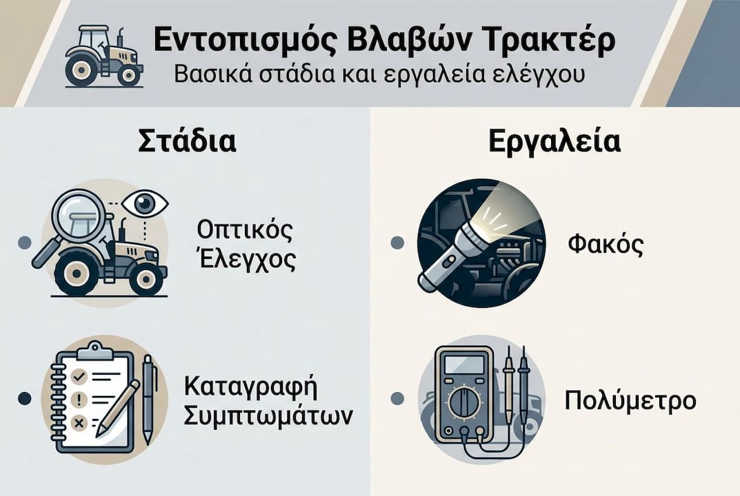 Εικονογραφημένος οδηγός: Πώς να εντοπίσετε εύκολα βασικές βλάβες στο τρακτέρ και ποια εργαλεία θα χρειαστείτε