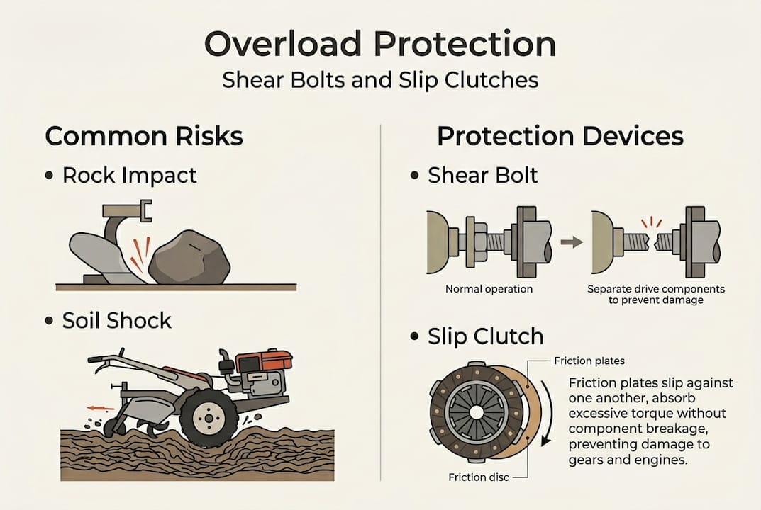 Infographic on tractor overload protection devices