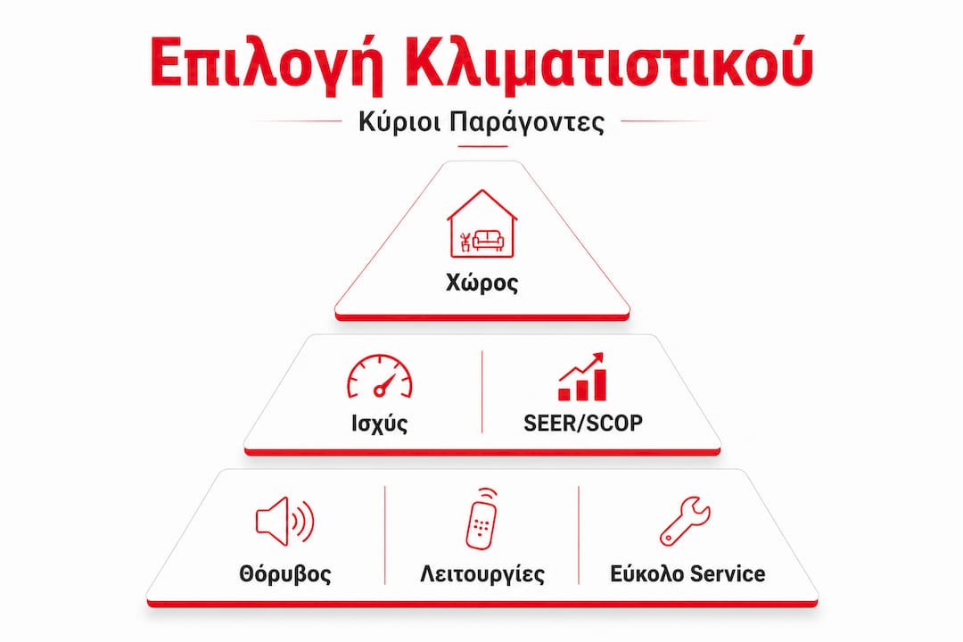 Ποια είναι τα βασικά κριτήρια για να επιλέξετε το κατάλληλο κλιματιστικό;