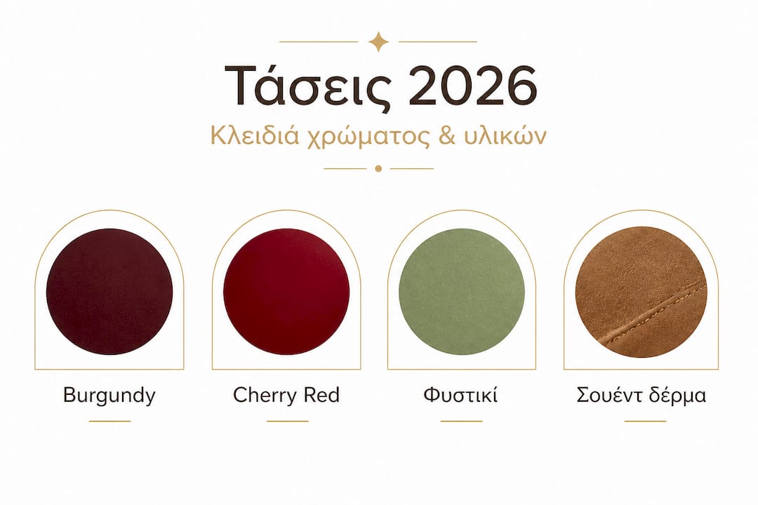 Εντυπωσιακό infographic με βασικά στατιστικά για τα κύρια χρώματα και υλικά