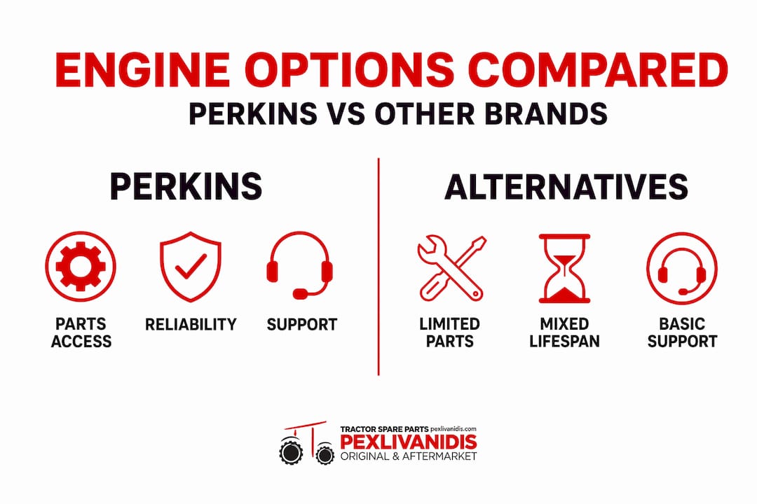Infographic comparing Perkins to alternative brands