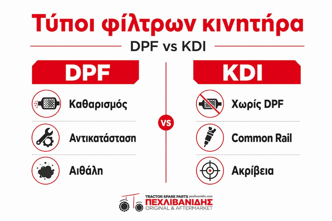 Αναλυτική παρουσίαση με infographic: Ποιες είναι οι διαφορές και τα κοινά σημεία μεταξύ φίλτρων DPF και KDI