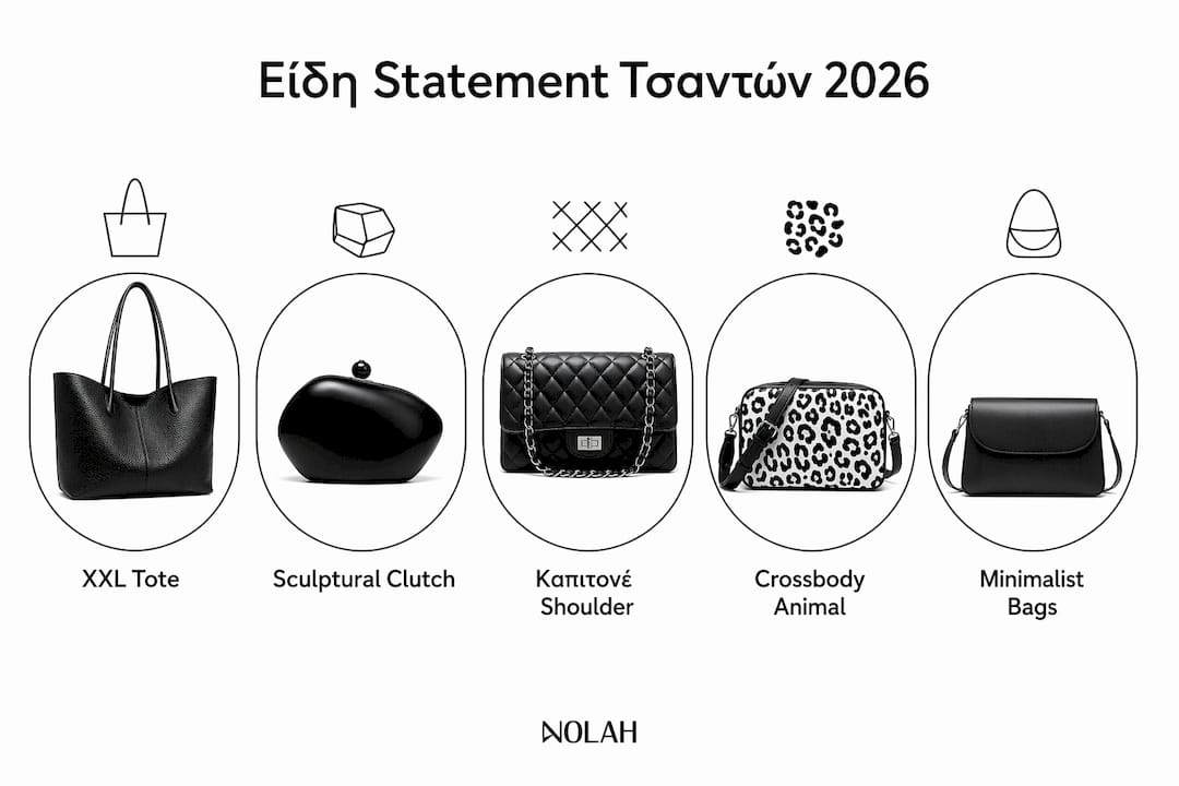 Εντυπωσιακή infographic που παρουσιάζει την κατάταξη των πιο hot τσαντών-δήλωσης για το 2026