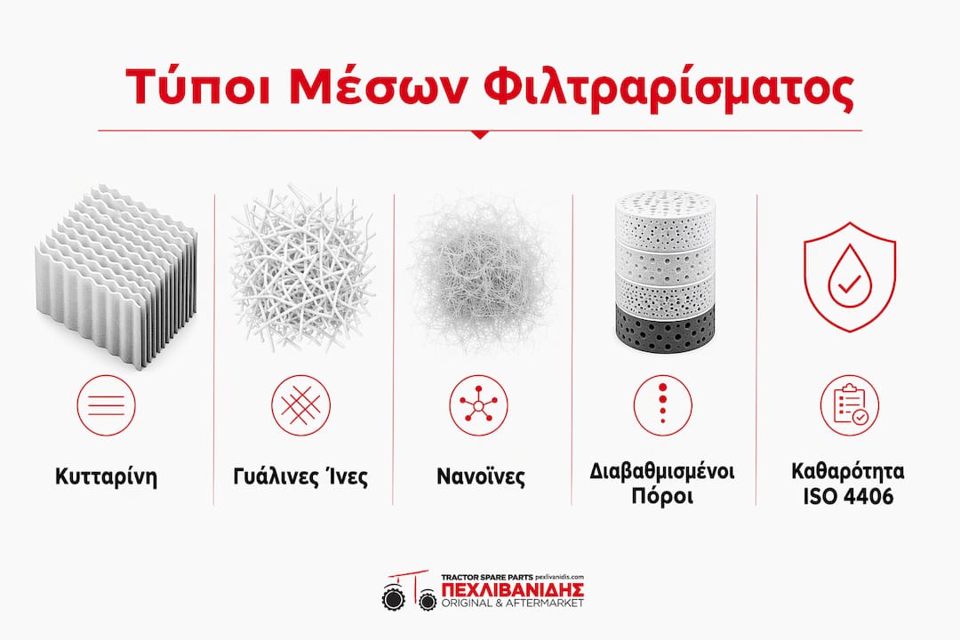 Διαβάθμιση φίλτρων στα γεωργικά μηχανήματα: Ποια μέσα φιλτραρίσματος προηγούνται και γιατί