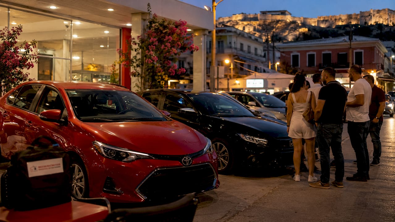 Used petrol and hybrid cars at Greek dealership