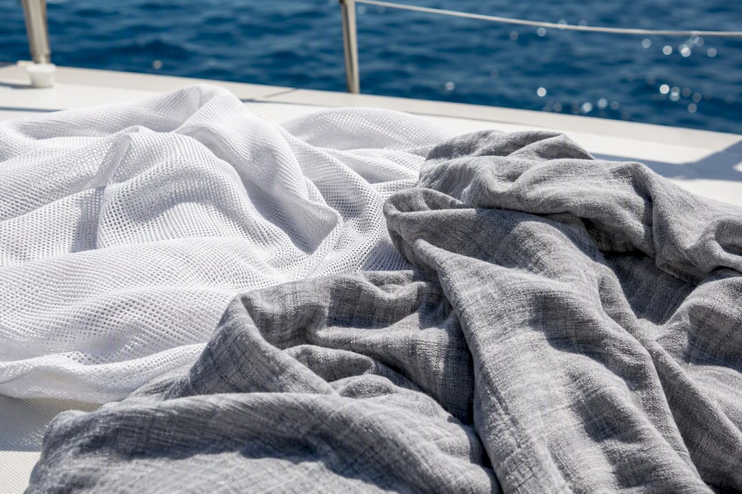 Synthetic and merino sailing base layer fabrics