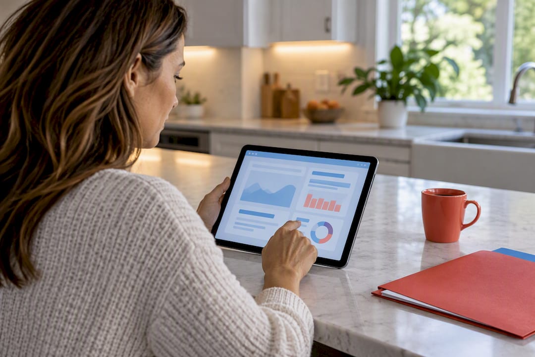 Homeowner verifying net metering information