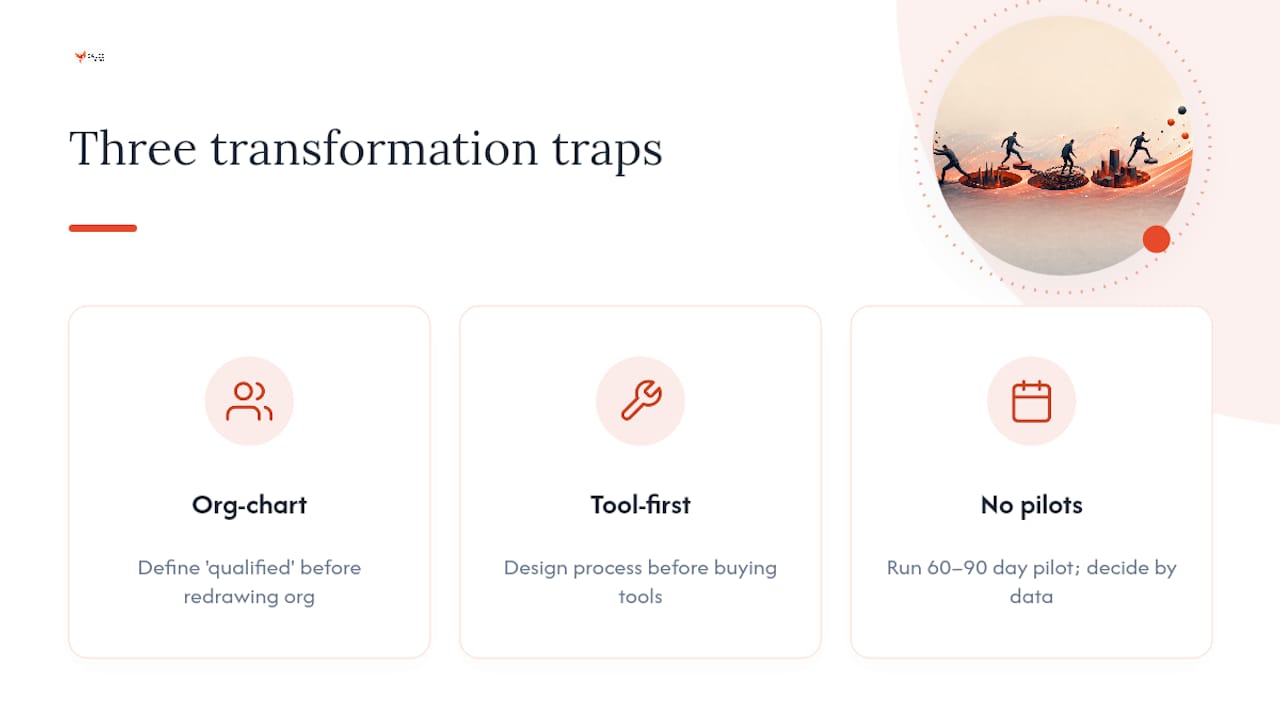 Three sales transformation traps and responses