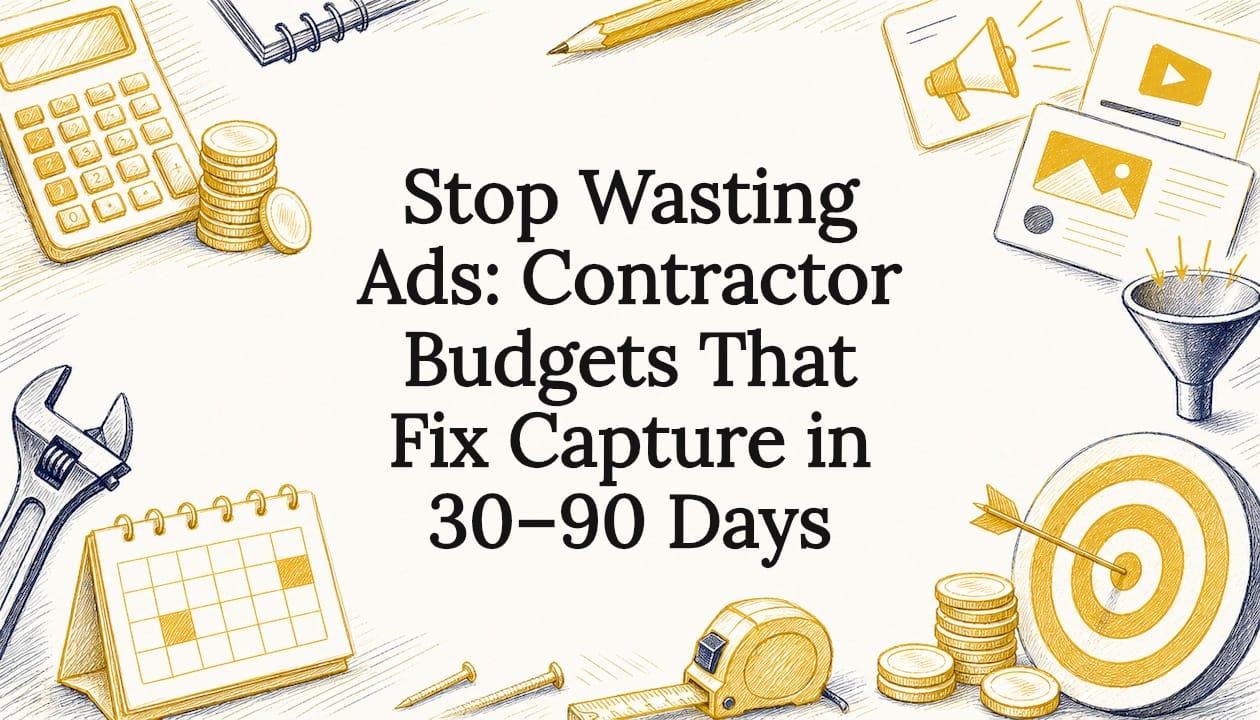 Decorative contractor marketing budget title card