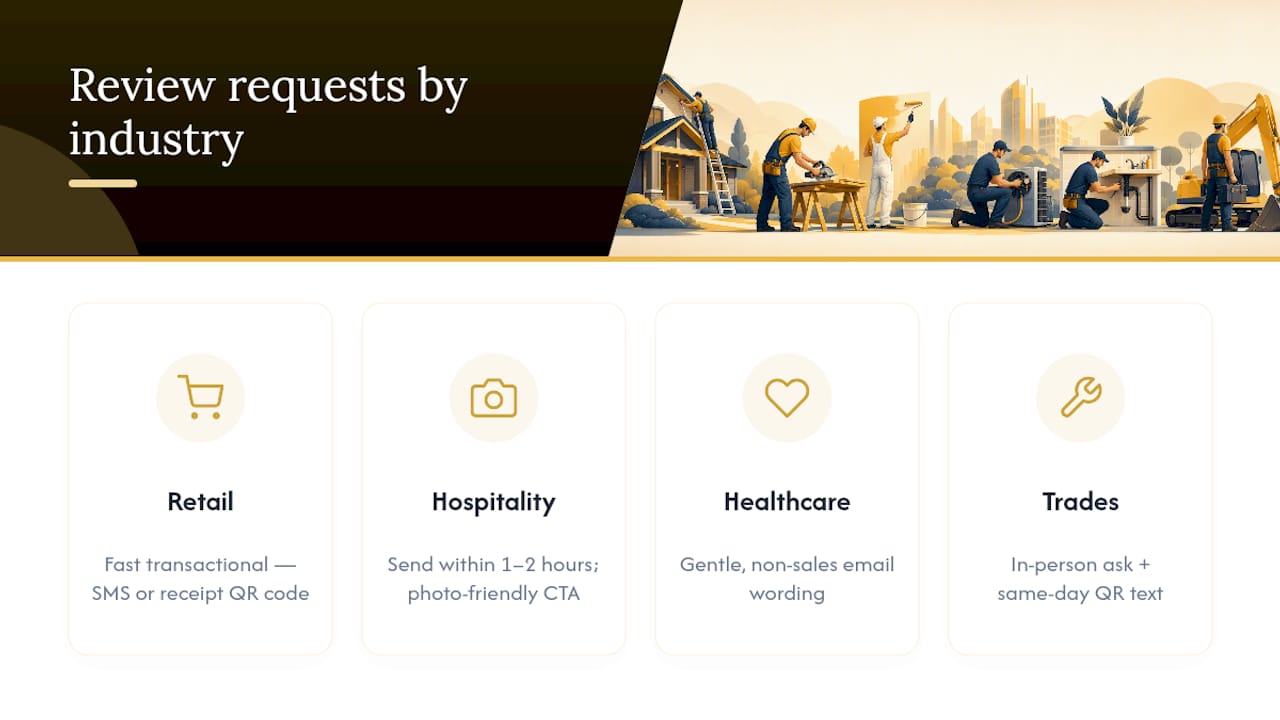 Review request approaches by industry