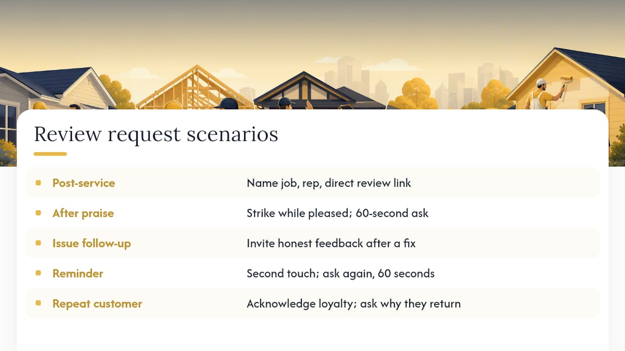Email templates for review requests: every scenario covered — overview diagram