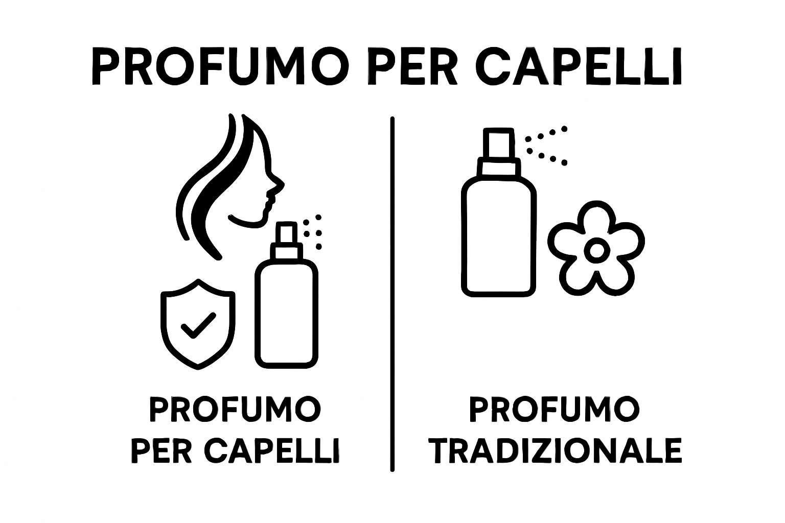 Simple comparison of hair perfume versus traditional perfume benefits