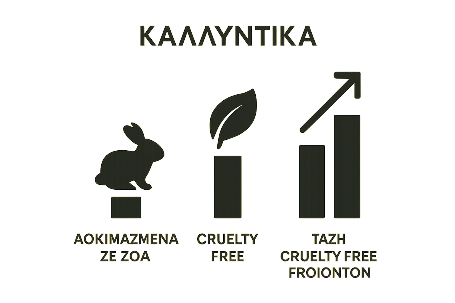 Infographic with bar chart comparing animal tested, cruelty free, and market growth.