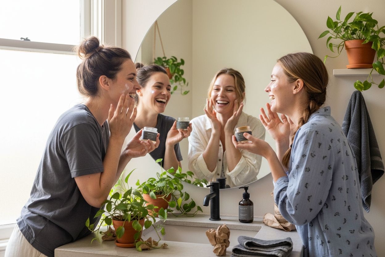 friends vegan skincare routine
