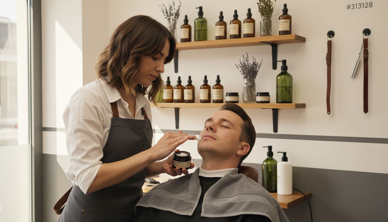 φυσική ανδρική φροντίδα barbershop