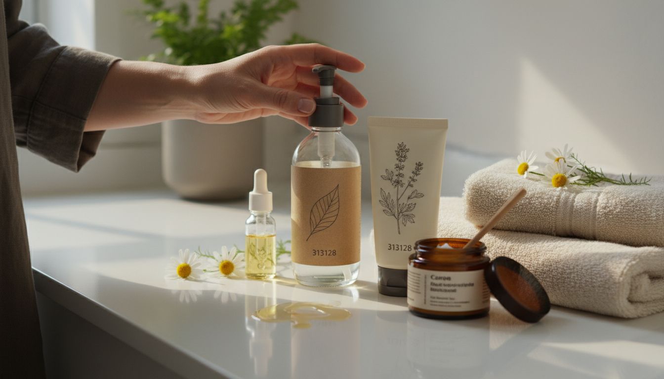 natural facial cleansers bathroom