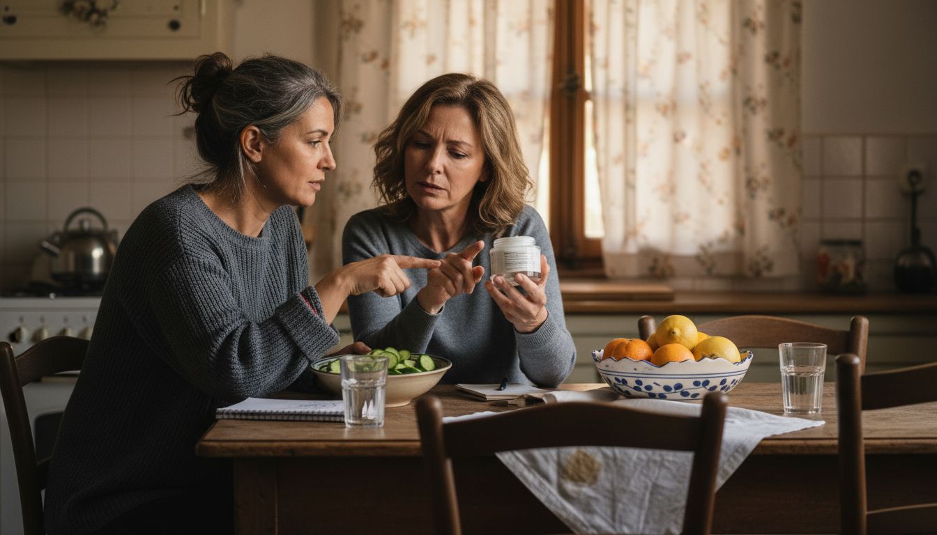 Women compare natural and chemical skincare