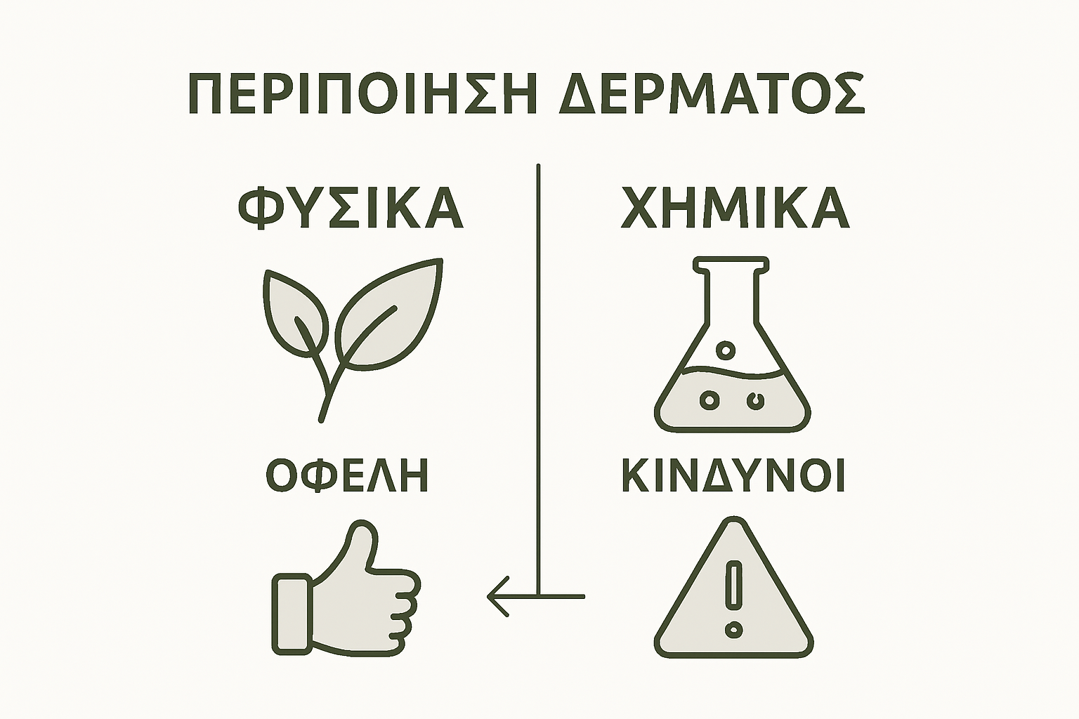 Comparison of natural and chemical skincare