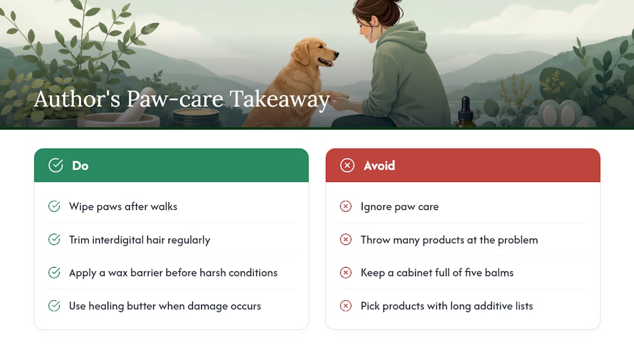 What Should You Know About the Author's Perspective on Paw Care? — overview diagram