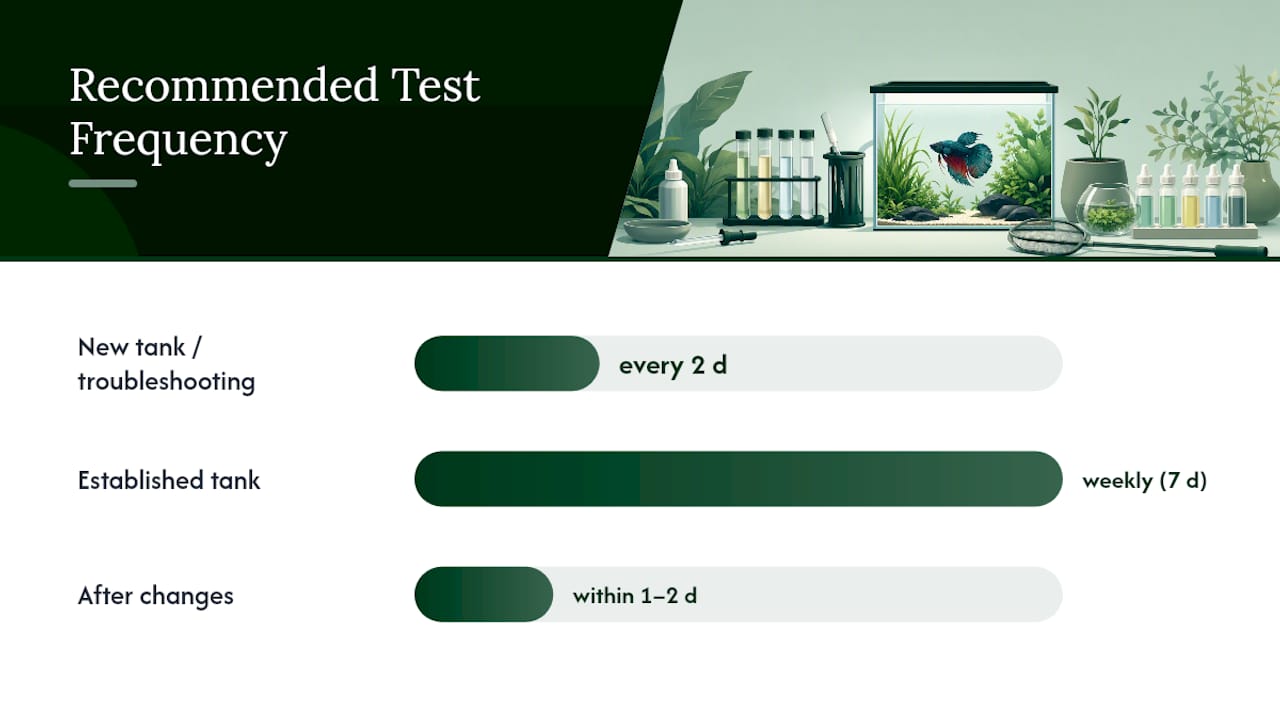 How Often to Test Betta Fish Water Quality (And What to Buy) — overview diagram