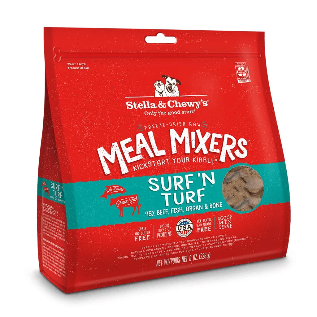 Stella & Chewy's Freeze Dried Meal Mixers Surf & Turf Dog Food (3.5oz)