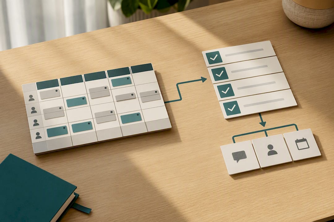 Schedule connected to verified completed tasks