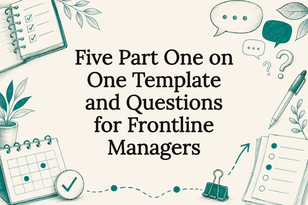 Decorative one-on-one meeting title card