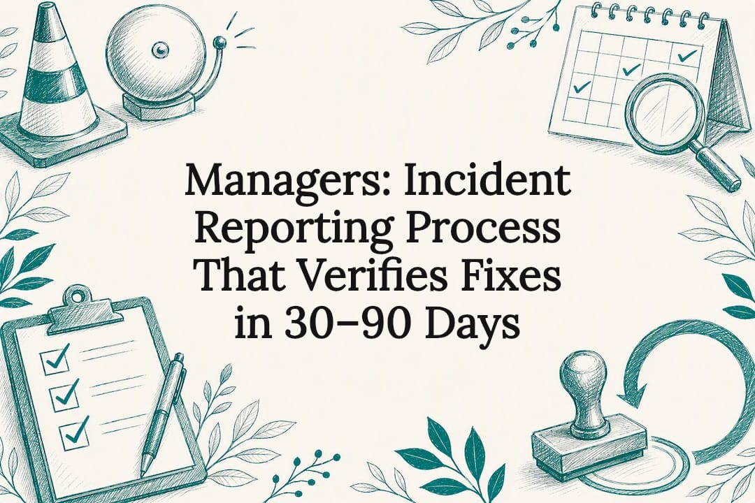 Decorative incident reporting process title card