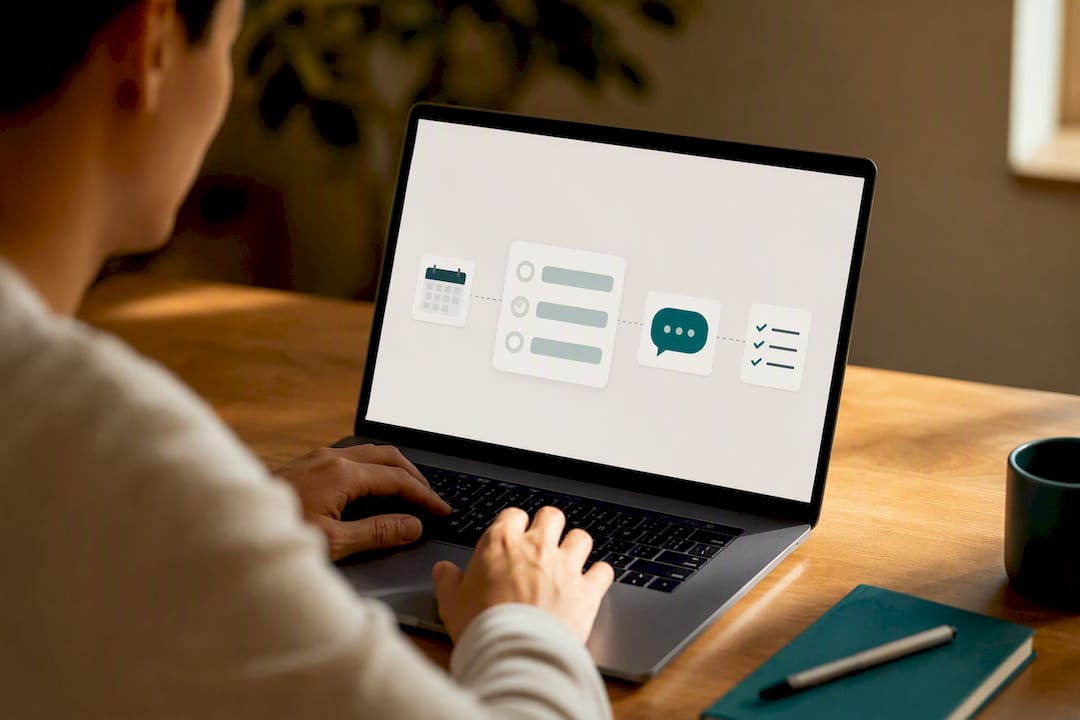 Poll workflow inside team operations chat