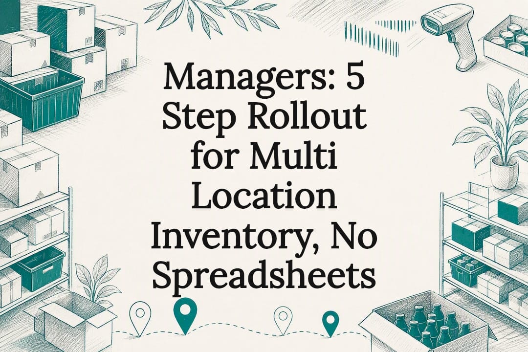 Decorative multi-location inventory title card