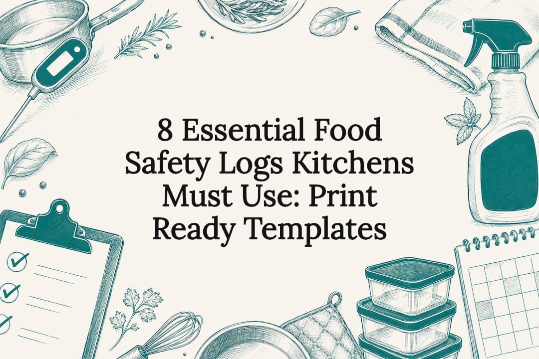 Food safety log tools title card