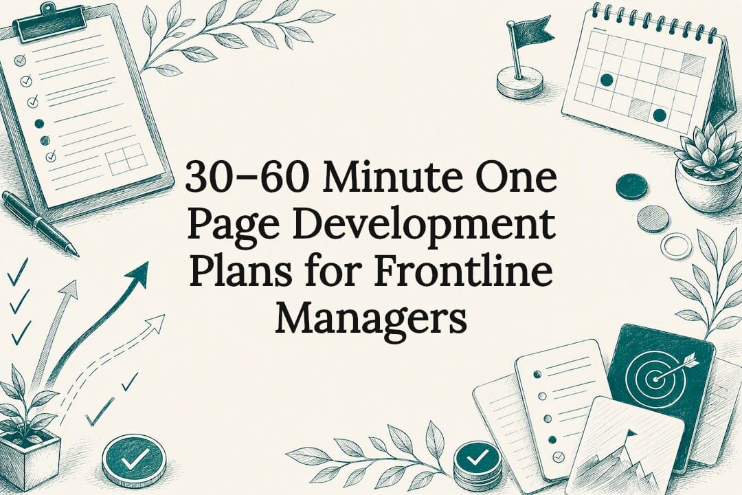 Decorative frontline development plan title card