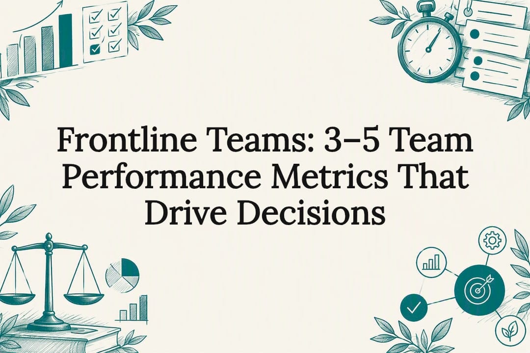 Team performance metrics title card illustration