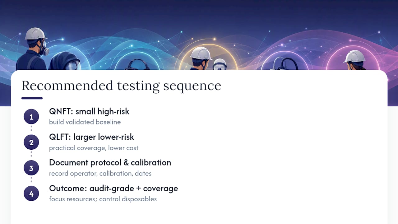 What we've learnt from years of fit testing debates — overview diagram