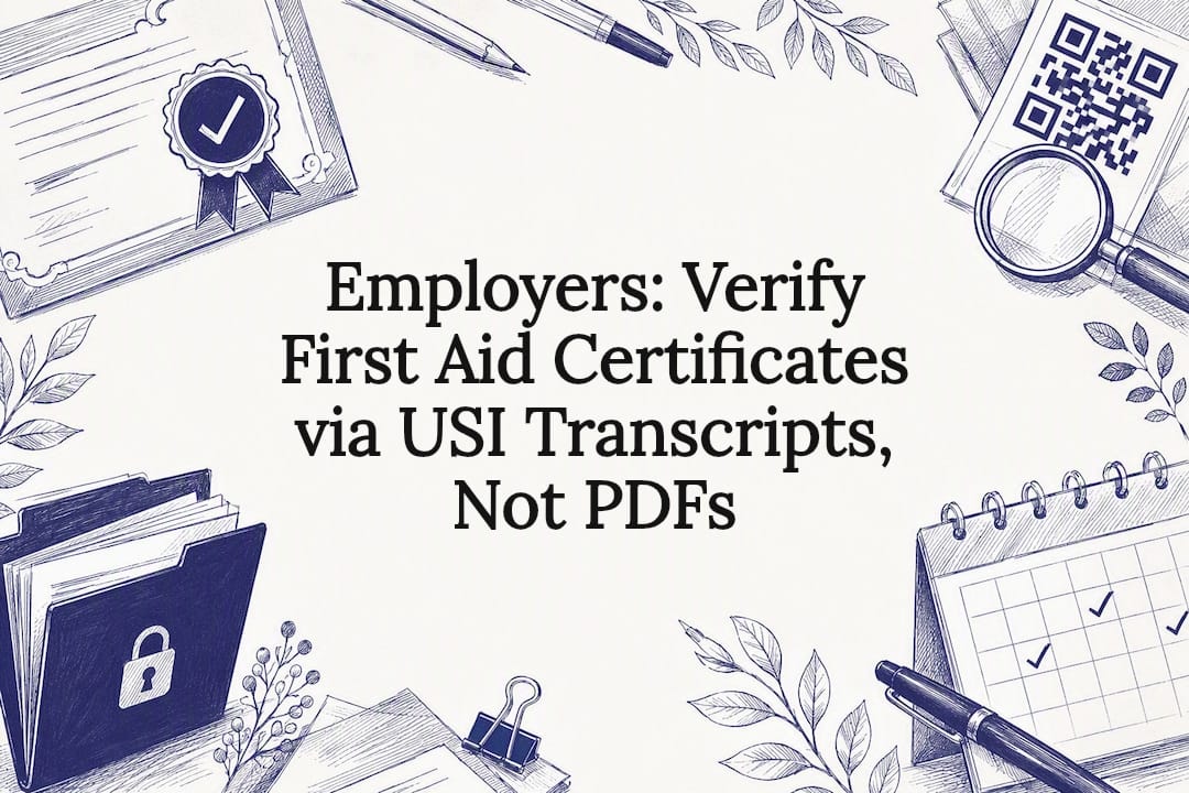 Decorative certificate verification title card