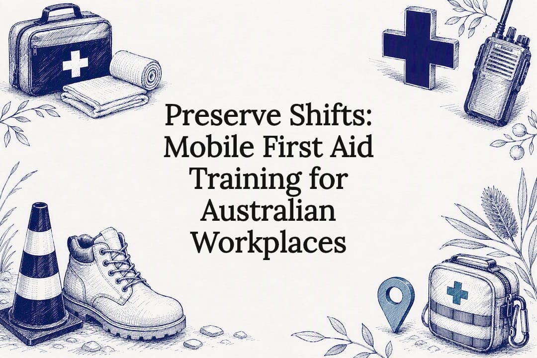 Workplace first aid training title card