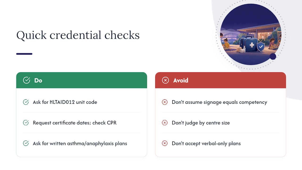 Why checking credentials properly matters more than most parents realise — overview diagram