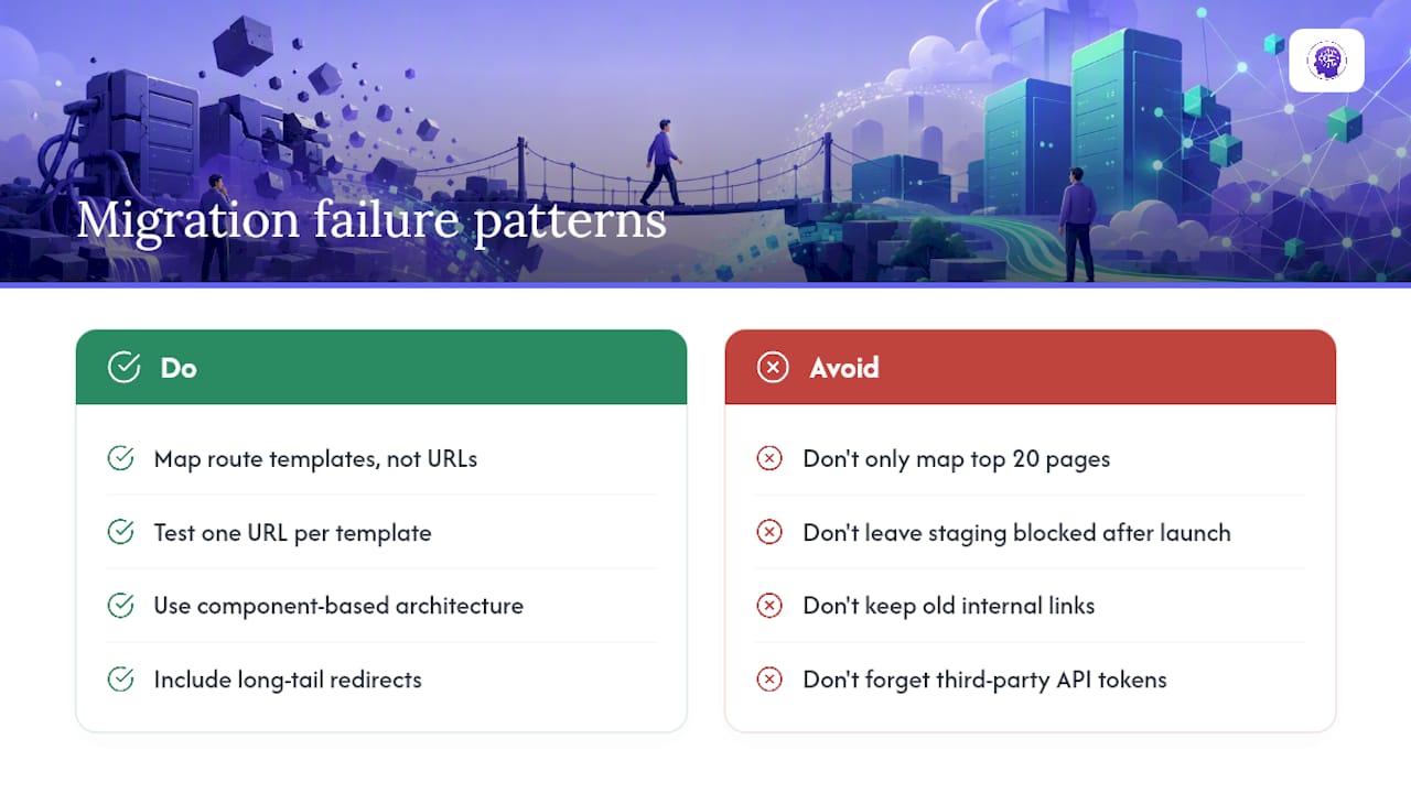 What Our Team Sees Break During Migrations — overview diagram