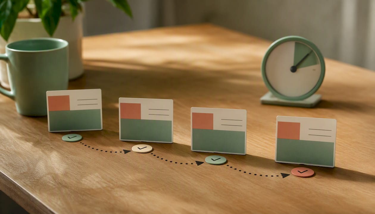 How review intervals stretch out as a word becomes more familiar