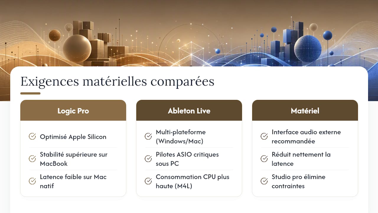 Quelles configurations matérielles ces deux logiciels demandent-ils ? — overview diagram