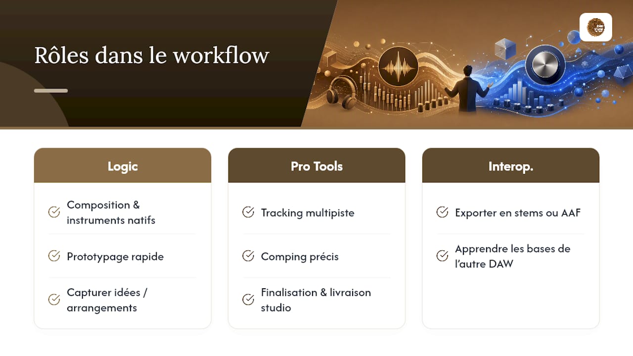 Faut-il vraiment choisir un seul DAW, ou travailler avec les deux ? — overview diagram